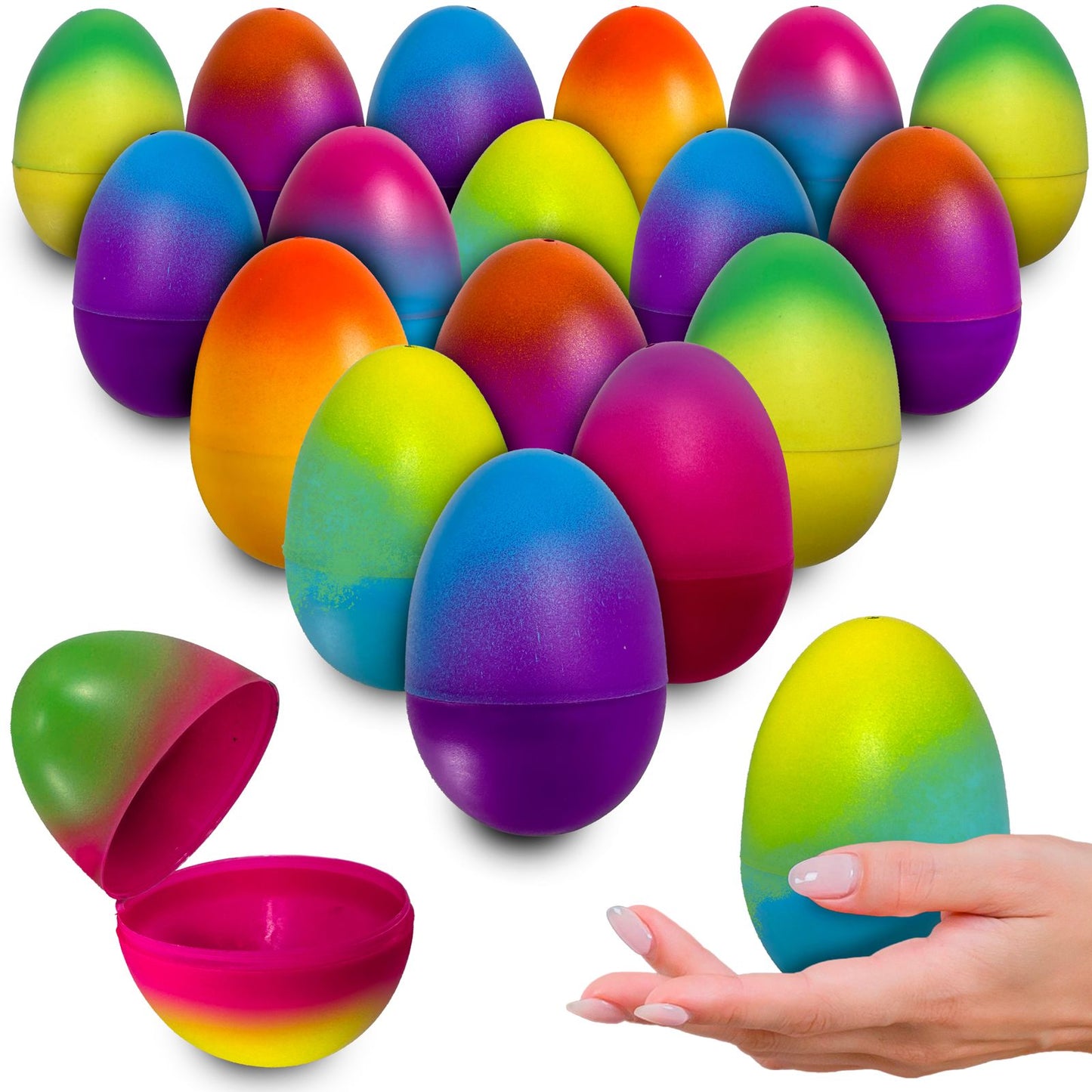 3 Inch Ombre Easter Egg - 16pc Set