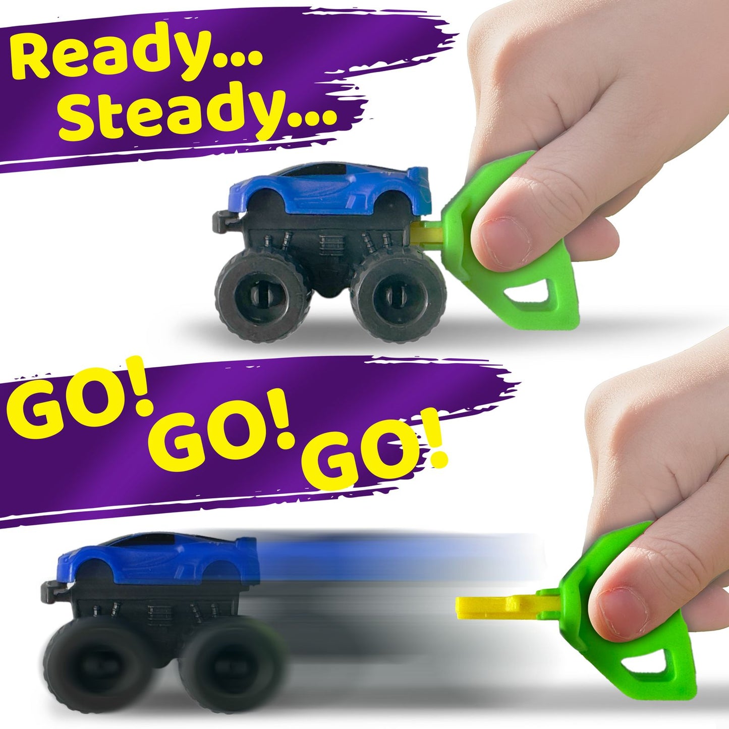 3 Inch Easter Egg With Car Toy - 16pc Set