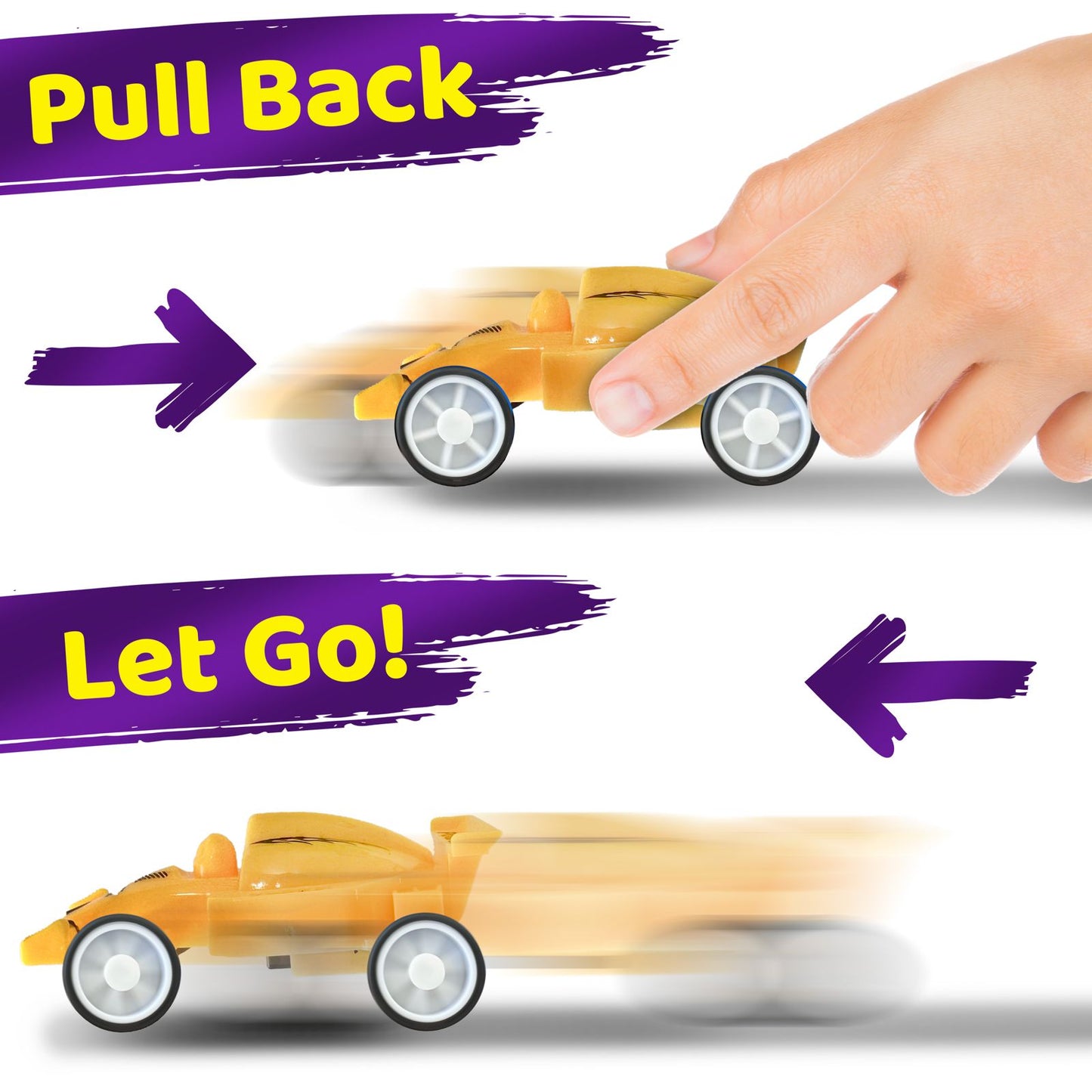 3 Inch Easter Egg With Car Toy - 8pc Set