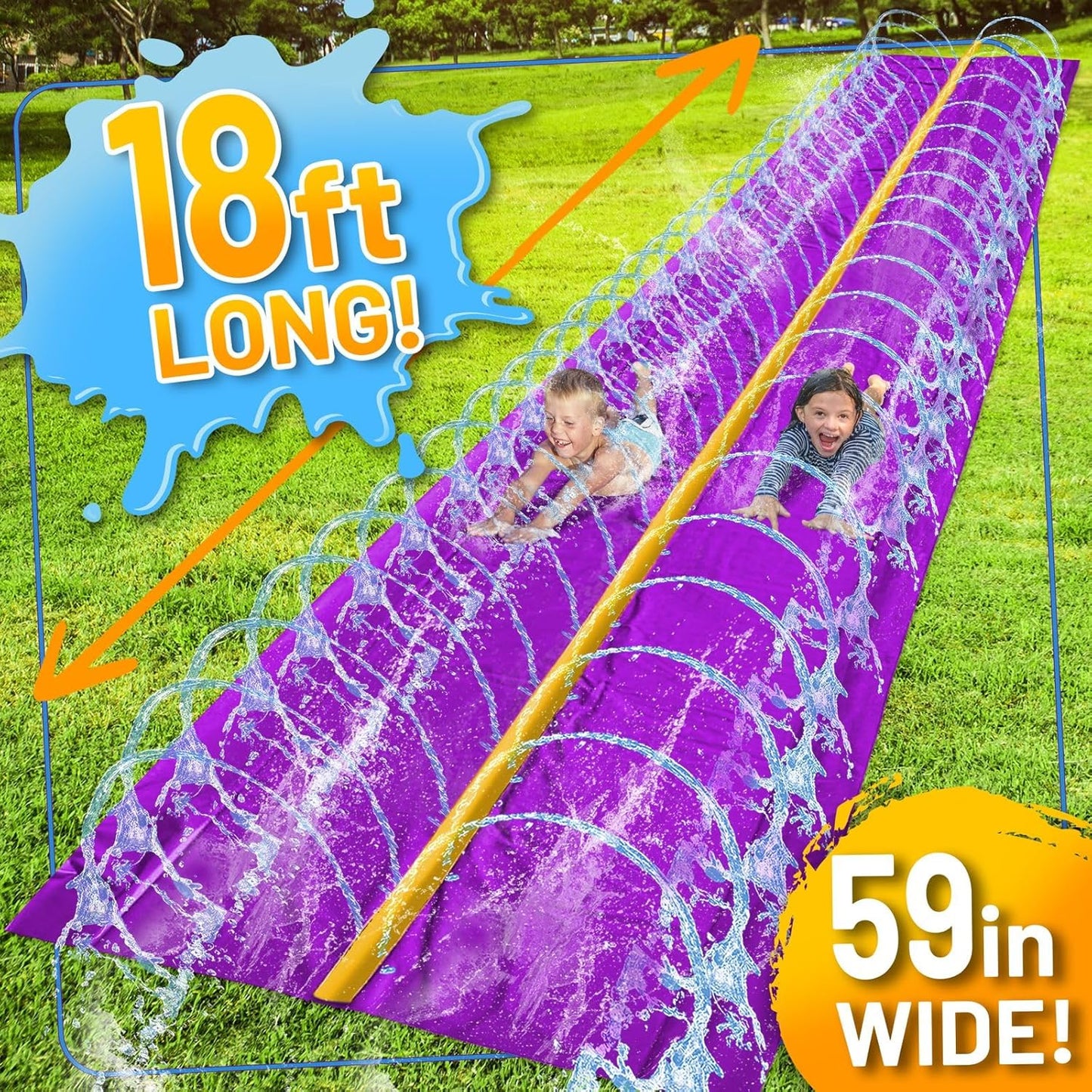 18-Feet Regular Water Slide - Purple