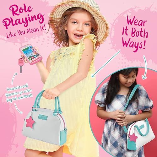 Deluxe Pretend Play Purse Set with Accessories - Blue Edition
