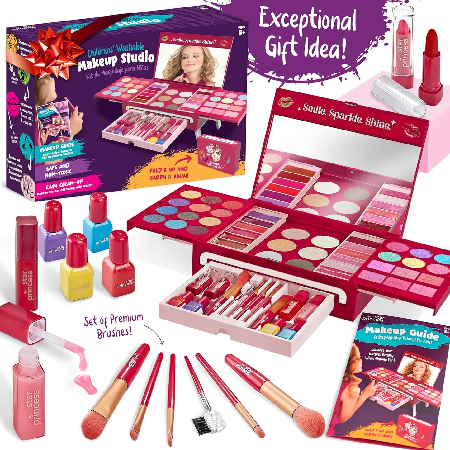 Washable Makeup Studio for Girls