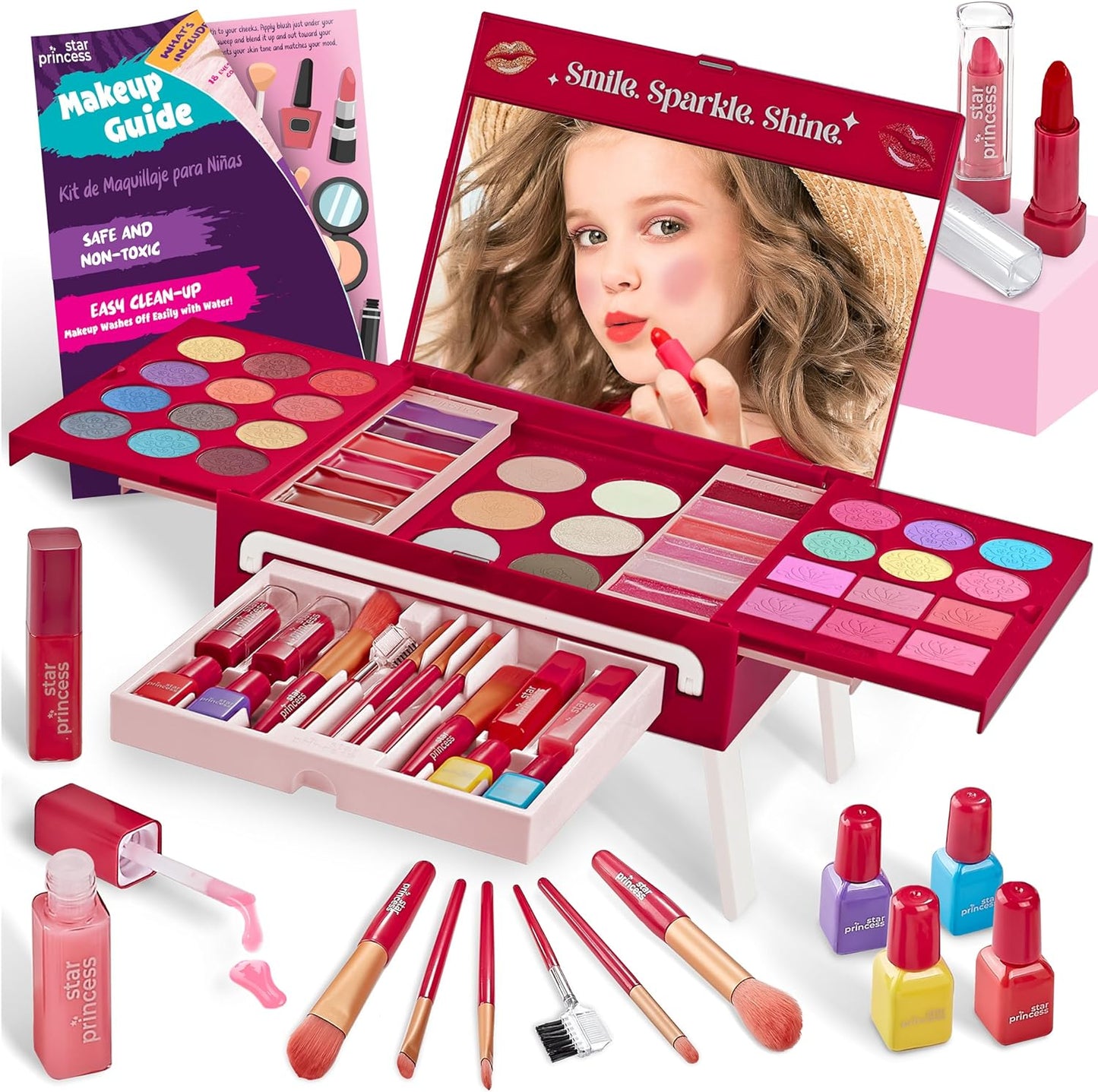 Washable Makeup Studio for Girls