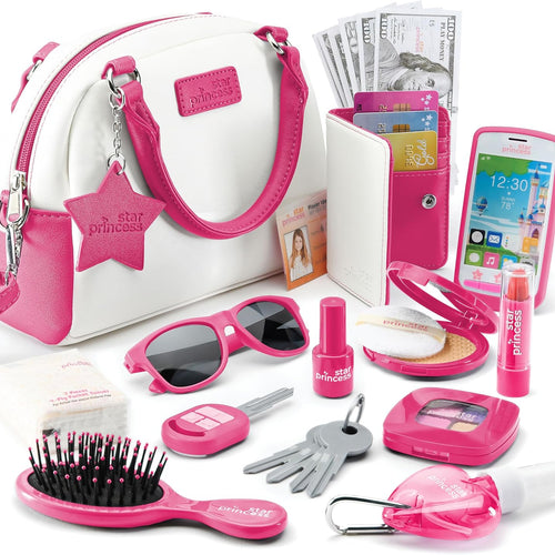 Deluxe Pretend Play Purse Set with Accessories - Pink Edition