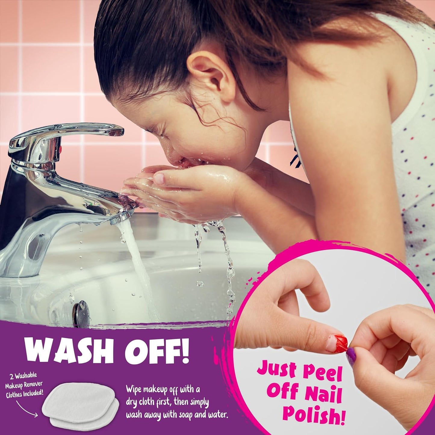 Washable Makeup Studio for Girls
