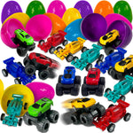 3 Inch Easter Egg With Car Toy - 16pc Set