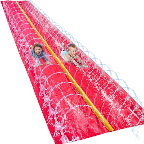 18-Feet Red Water Slide - 2 Lanes