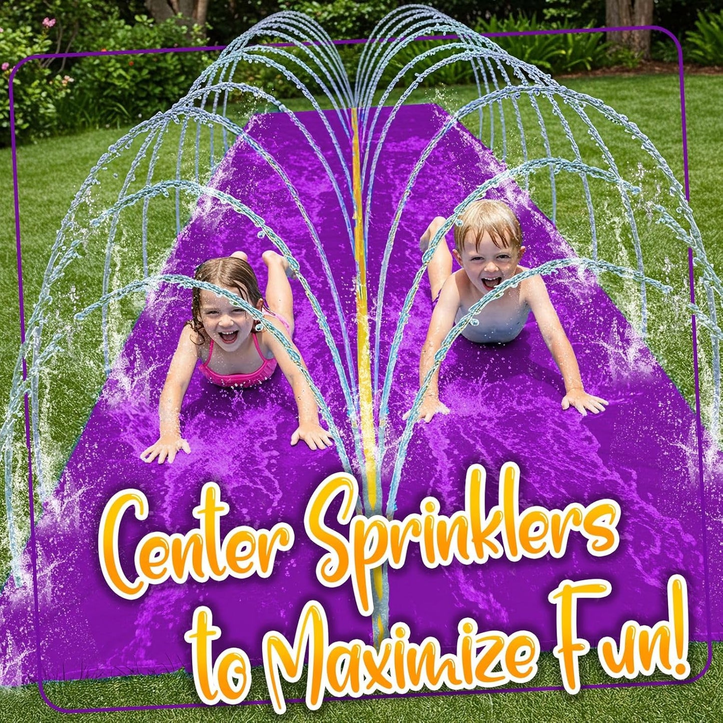 18-Feet Regular Water Slide - Purple
