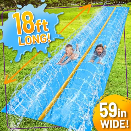 18-Feet Regular Water Slide - Light Blue