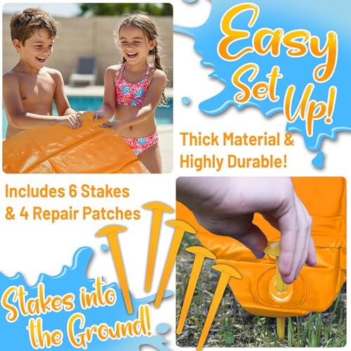 18-Feet Regular Water Slide - Orange