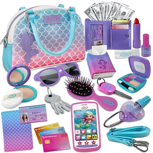 Deluxe Pretend Play Purse Set with Accessories - Mermaid