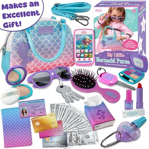 Deluxe Pretend Play Purse Set with Accessories - Mermaid