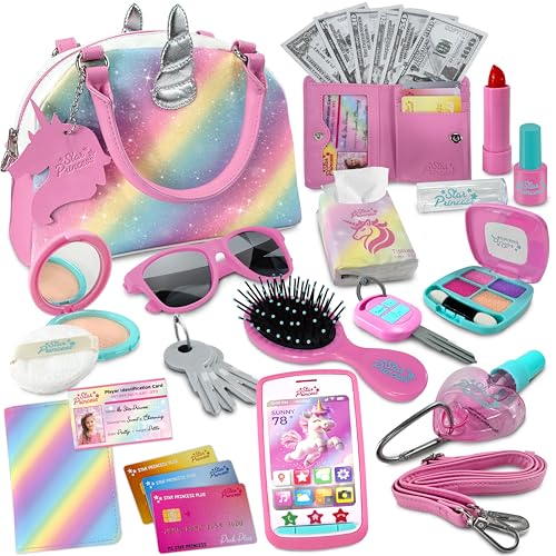 Deluxe Pretend Play Purse Set with Accessories - Unicorn