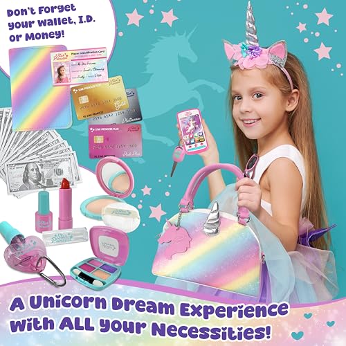 Deluxe Pretend Play Purse Set with Accessories - Unicorn