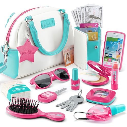 Deluxe Pretend Play Purse Set with Accessories - Blue Edition