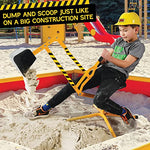 stargo Sandbox Digger Excavator Crane with 360-degree Rotation and Hard Hat for Excellent Sand Dirt and Snow Solid Steel Outdoor Toy