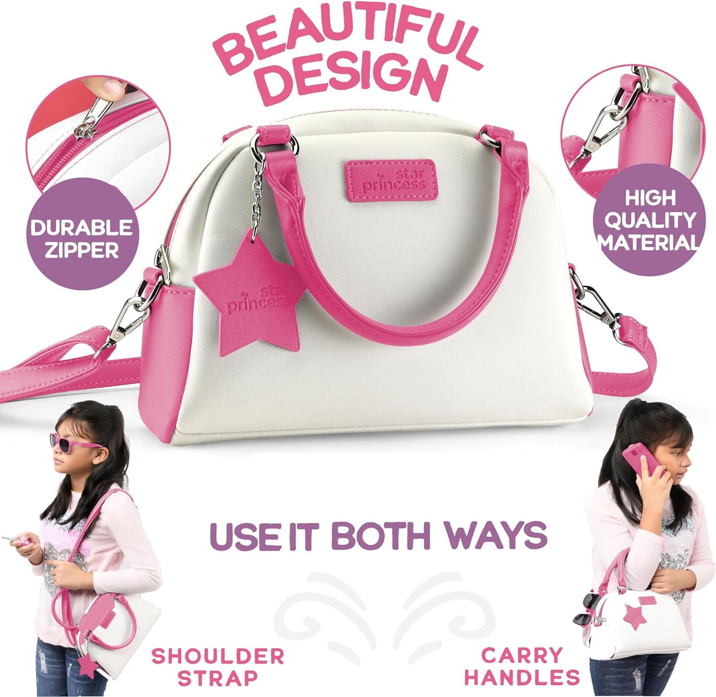 Deluxe Pretend Play Purse Set with Accessories - Pink Edition