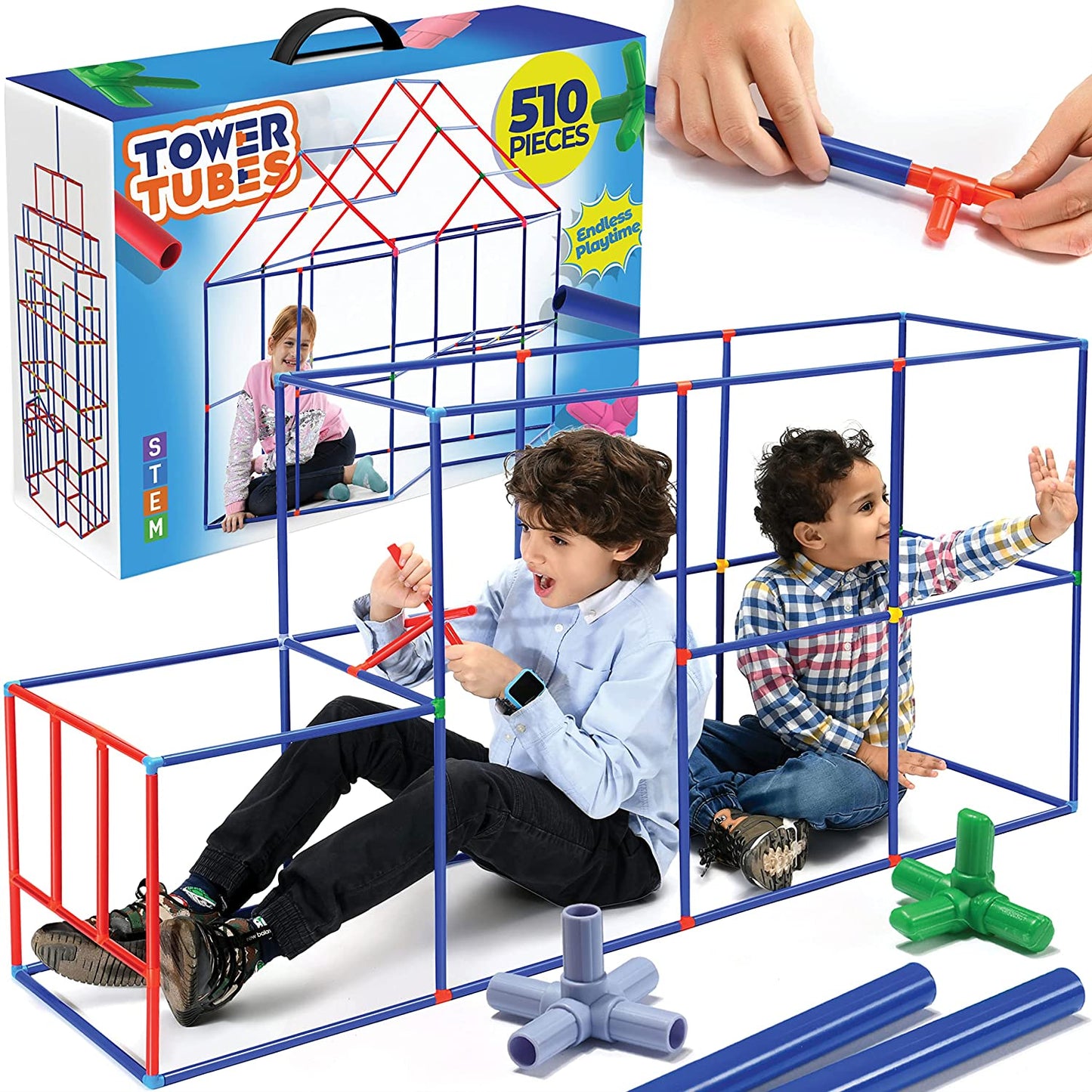 Poles & Connectors Building Set